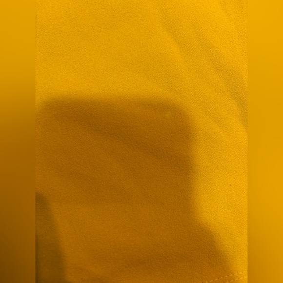 Shelby & Palmer Mustard Yellow Beaded Strand Neck Puff Sleeve Sheath Dress 12 - Picture 7 of 8